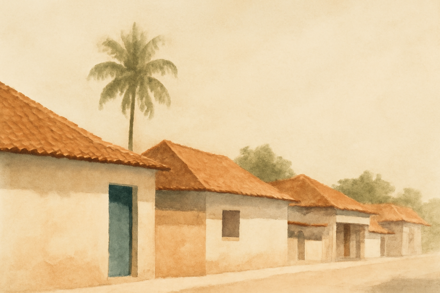 Ilustrasi minimal kawasan Jakarta
